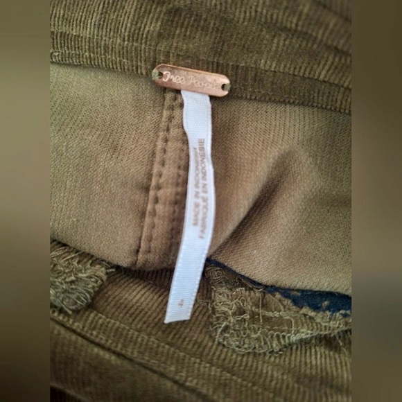 Free People Olive Corduroy Mini Dress - Picture 5 of 6